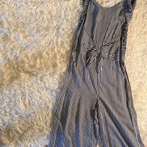 Girls striped jumpsuit
